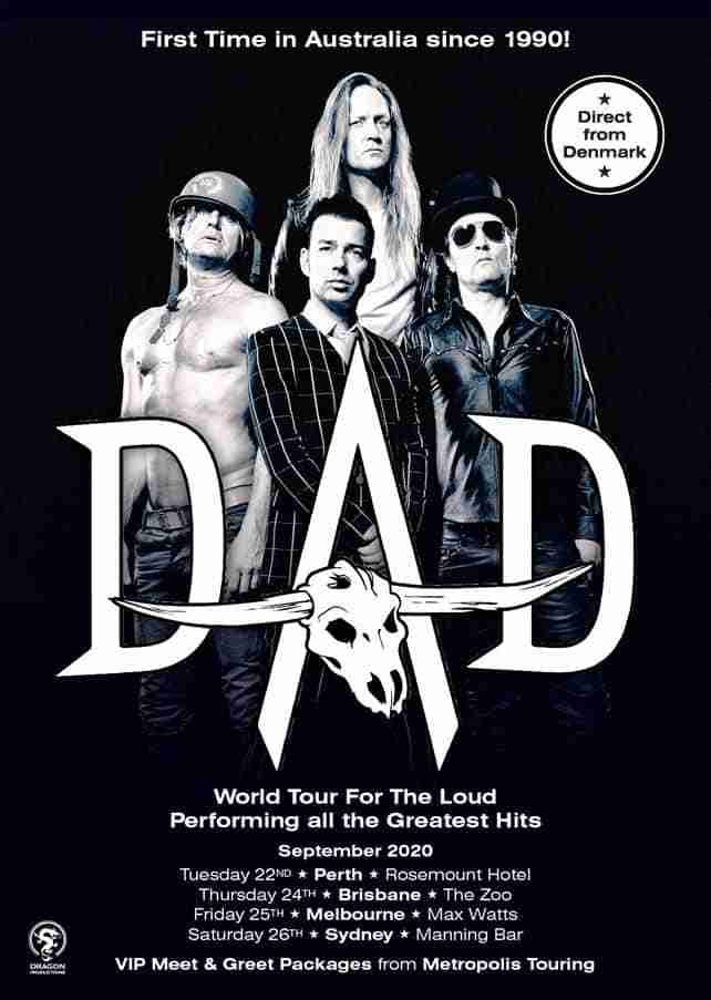 Scene News: D*A*D Announce 35th Anniversary September 2020 Australian ...
