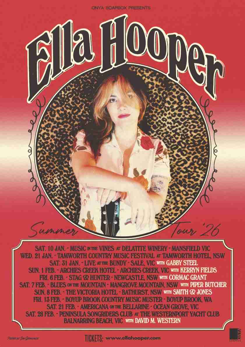 Scene News: Ella Hooper Shares Rousing New Single 'Growing Up Is Hard To Do' And Announces 2026 Aussie Tour For Jan