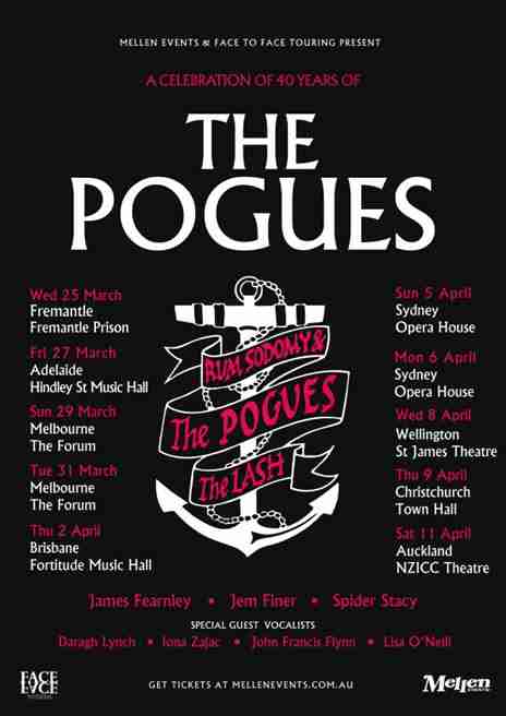Scene News: The Pogues Australian And New Zealand Tour Still To Go Ahead With New Show Just Announced