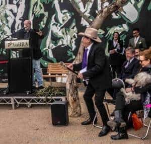 Molly Meldrum's statue unveiling  