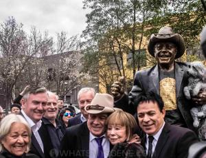 Molly Meldrum's statue unveiling  