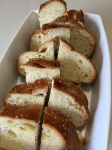 Challah Bread and Butter Nutella Pudding