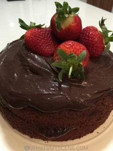 Chocolate Apple Cake with Ganache