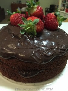 Chocolate Apple Cake with Ganache